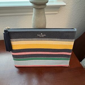 Kate Spade Multicolor Striped Clutch